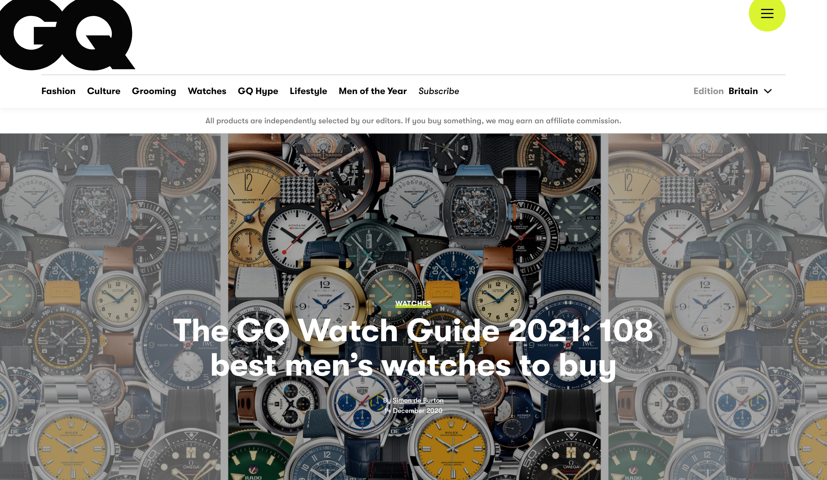 GQ Watch Guide 2021