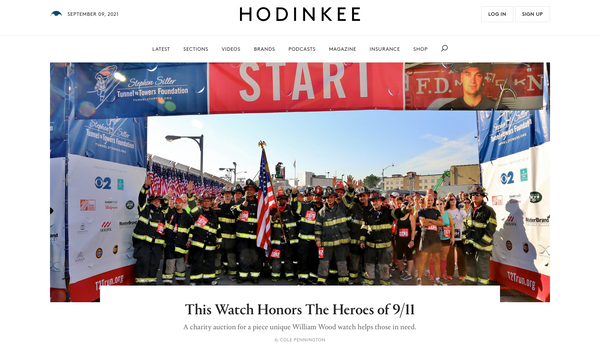 Hodinkee - William Wood 9/11 Watch Auction