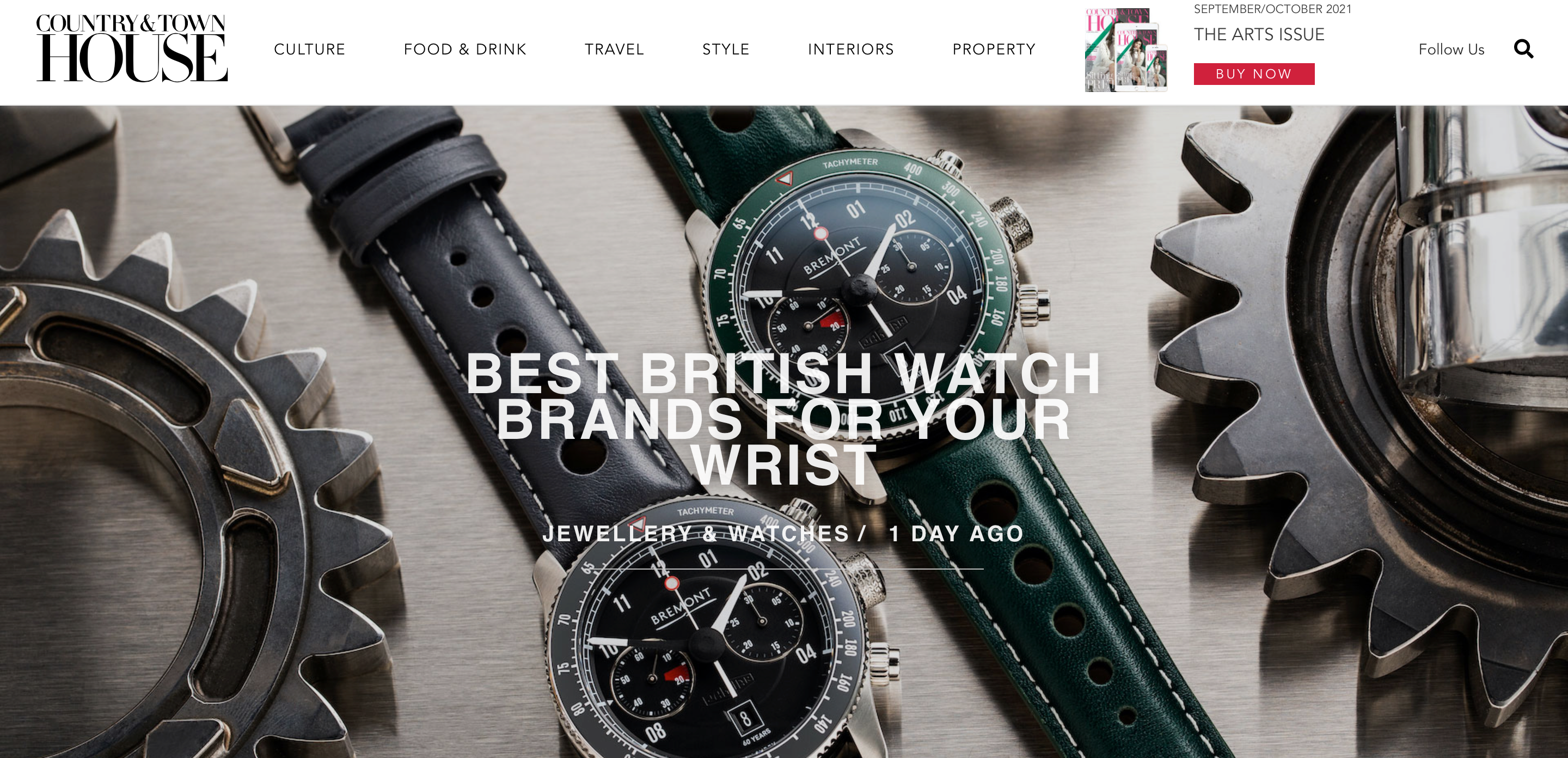 Country and Town House - Best British Watches