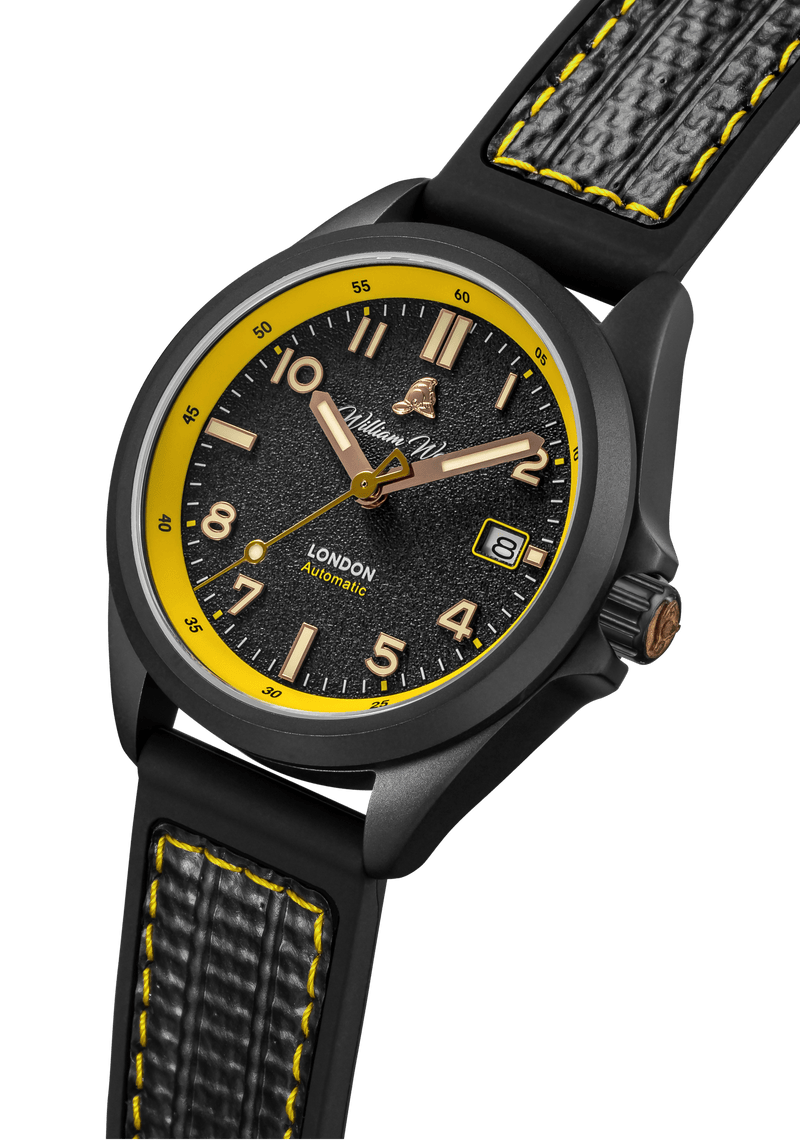 Black yellow watch hotsell